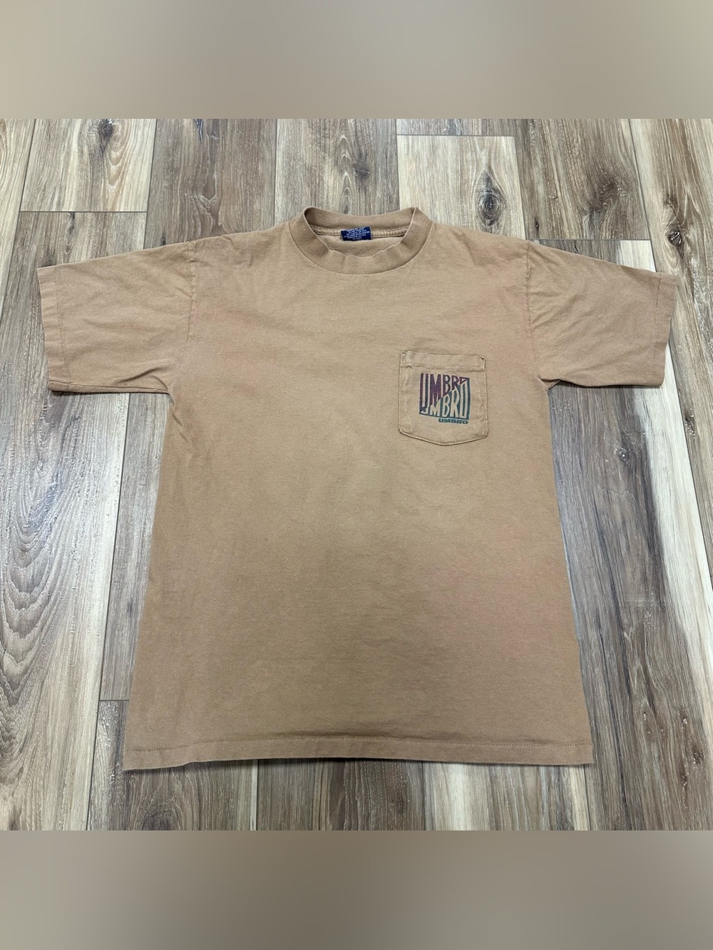 Vintage Umbro Made In USA 100% Cotton Graphic Pocket T-Shirt, Medium